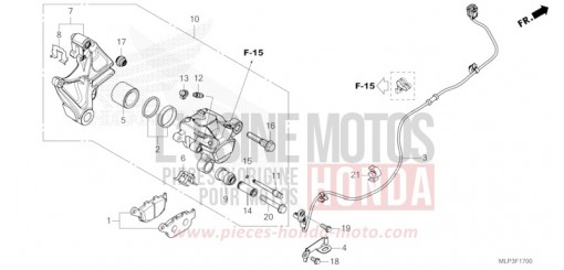 REAR BRAKE CALIPER CL500AS de 2025